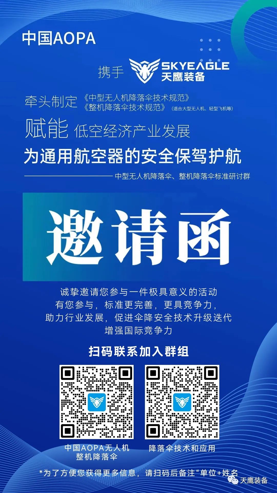 诚邀加入 | 中国AOPA携手创世大发装备牵头制订《中型无人机下降伞手艺规范》《整机下降伞手艺规范》整体标准(图2)